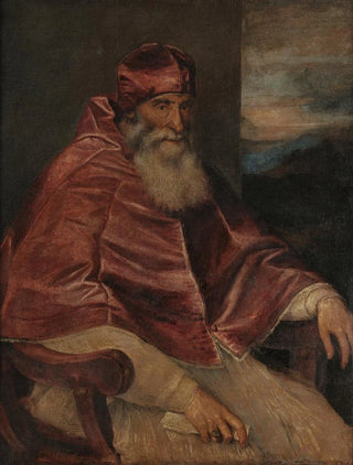 Titian - Portrait of Pope Paul III with Camauro.webp