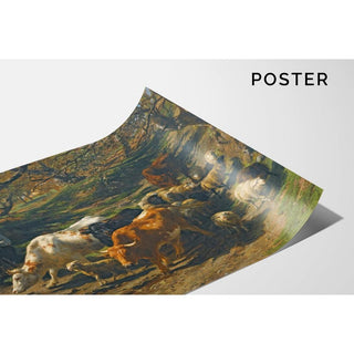 Un Berger avec son Troupeau - Rosa Bonheur | Reproduction Tableau Décoration murale affiche copie