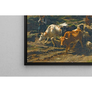 Un Berger avec son Troupeau - Rosa Bonheur | Reproduction Tableau Décoration murale affiche copie
