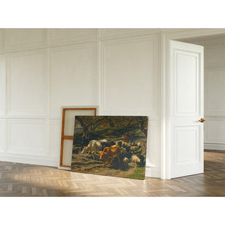 Un Berger avec son Troupeau - Rosa Bonheur | Reproduction Tableau Décoration murale affiche copie