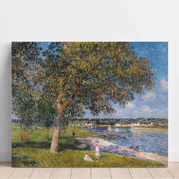 Reprodukcja obrazu Orzech w Polu w Thomery - Alfred Sisley