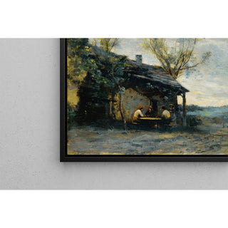 Un café à Vaugirard de Jean-Baptiste Camille Corot | Reproduction Tableau Décoration murale affiche copie