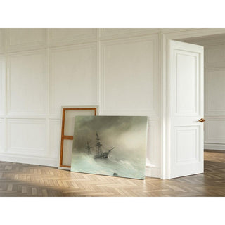 Un navire dans une mer agitée - Ivan Konstantinovich Aivazovsky | Reproduction Tableau Décoration murale affiche copie
