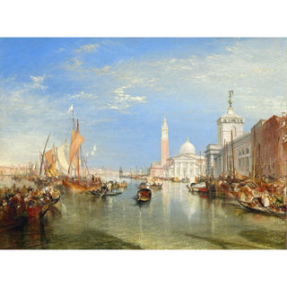 Venise - La Dogana et San Giorgio Maggiore- Joseph Mallord William Turner | Reproduction Tableau Décoration murale affiche copie