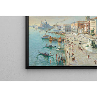 Venise, vue à vol d’oiseau avec Santa Maria della Salute au loin - Antonietta Brandeis | Reproduction Tableau Décoration murale affiche copie