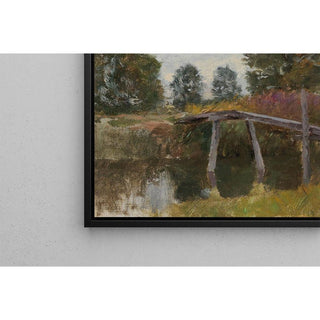 Vieux ponton à Langenpreising - Alfred Zoff | Reproduction Tableau Décoration murale affiche copie