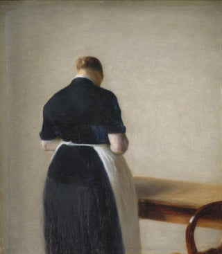 Vilhelm Hammershi - Woman seen from the Back.webp