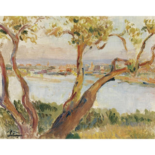 Vue d'Antibes - Henri Lebasque | Reproduction Tableau Décoration murale affiche copie