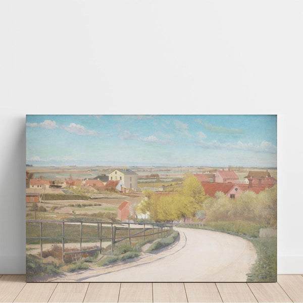 Reprodukcja obrazu Widok na drogę w pobliżu Næstved, Zelandia - Laurits Andersen Ring