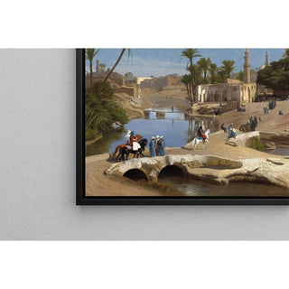 Vue de Medinet El-Fayoum - Jean-Léon Gérôme | Reproduction Tableau Décoration murale affiche copie