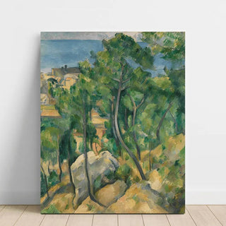 Vue de la mer L'Estaque de Paul Cézanne | Reproduction Tableau Décoration murale affiche copie