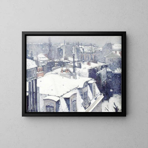 Reprodukcja obrazu Widok na dachy (Efekt śniegu) - Gustave Caillebotte