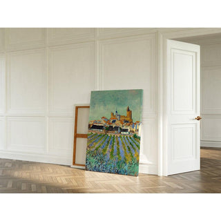 Vue des Saintes-Maries-de-la-Mer - Vincent Van Gogh | Reproduction Tableau Décoration murale affiche copie