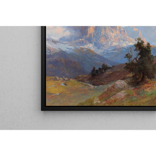 Vue du mont Sassolungo - Edward Theodore Compton | Reproduction Tableau Décoration murale affiche copie