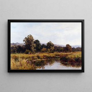 Walter Caffyn - Summer on the River Rother Nr Midhurst Sussex.webp