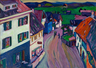 Wassily Kandinsky - Murnau View from the window of the Griesbru.webp