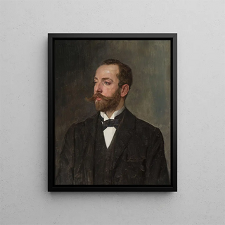 Wilhelm Trbner - Portrait of a man.webp