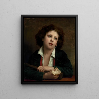 William Bouguereau - Enfant italien tenant une croute de pain.webp