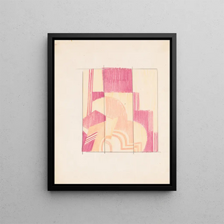 Winold Reiss - Design sketches for stepped threepanel painted decorative folding screens Drawing of plans elevation and details.webp