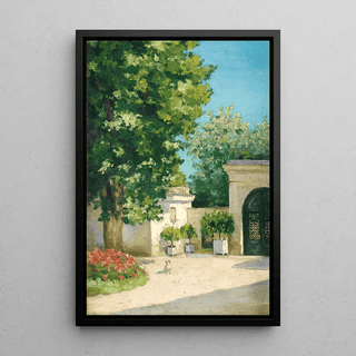 Yerres. De L’Exèdre, Le Porche De La Demeure Familiale - Gustave Caillebotte | Reproduction Tableau Décoration murale affiche copie