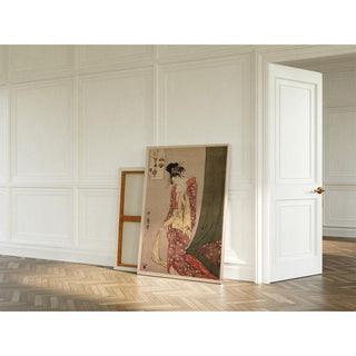 Ōgiya Hanaōgi - Ōgiya Hanaōgi devinette illustrée - Kitagawa Utamaro | Reproduction Tableau Décoration murale affiche copie