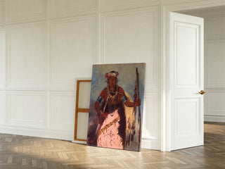 Druk artystyczny | Notch-ee-nng-a No Heart Called White Cloud Chef de la tribu - George Catlin