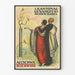 Plakat vintage 1924 Festiwal śpiewu 1. kantonalny Beider Basel Allschwil