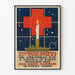 Plakat vintage Czerwony Krzyż i świąteczna świeca