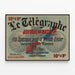 10c-le-numéro-le-télégraphe-journal-du-matin-fils-spéciaux-avec-le-monde-entier — oprawiony obraz na ścianie