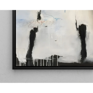 Tableau Abstrait – Silhouette en Suspens