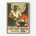 Niemiecki plakat vintage „Lasst mich arbeiten” – dekoracja ścienna w stylu industrialnym