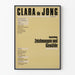 Plakat wystawy Clara de Jong 1988-1989