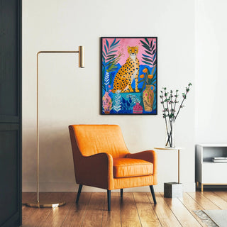 Plakat Gepard Tropikalny - Elegancja i Żywe Kolory