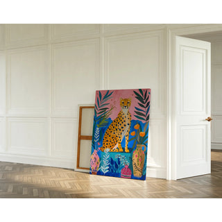Plakat Gepard Tropikalny - Elegancja i Żywe Kolory