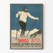 Plakat vintage narciarski Davos 1907 dekoracja ścienna