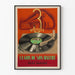 Plakat vintage La Voix de Son Maître 3 prędkości