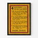 Plakat vintage rekrutacyjny – 4 pytania dla niezarejestrowanych mężczyzn