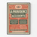 Plakat La Providence Assurance Accidents Paris 1910