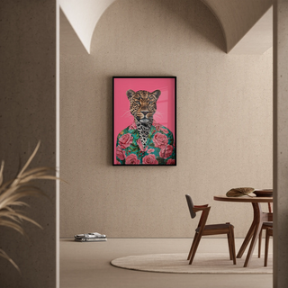 Plakat Leopard Chic - Styl Tropikalny i Pop Art