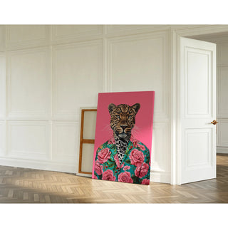 Plakat Leopard Chic - Styl Tropikalny i Pop Art