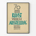 Plakat Wintage 70 lat Styriańskie Towarzystwo Sztuki Wystawa Muzeum