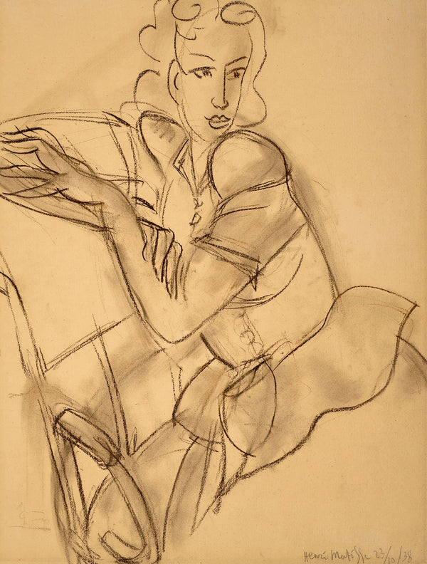Portrait de la Princesse Galitzine, 1938 – dessin d’Henri Matisse