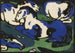 Konie w spoczynku - Franz Marc — widok dzieła