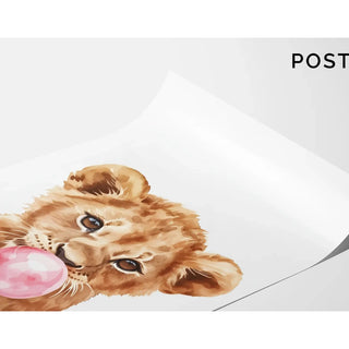 Plakat Lionceau Bubble Gum - Słodycz i Oryginalność
