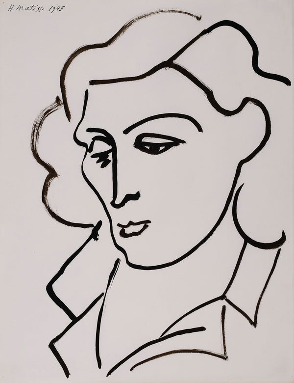 Portrait de Lydia, 1945 – œuvre graphique d’Henri Matisse