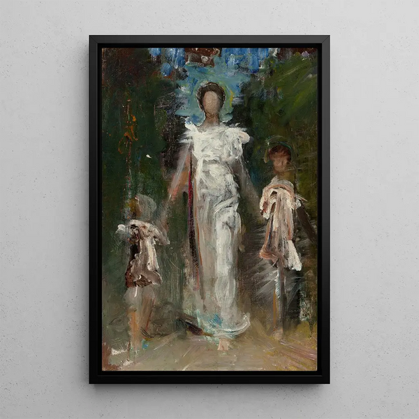 Reprodukcja obrazu Wstępne studium dla dziewicy - Abbott Handerson Thayer