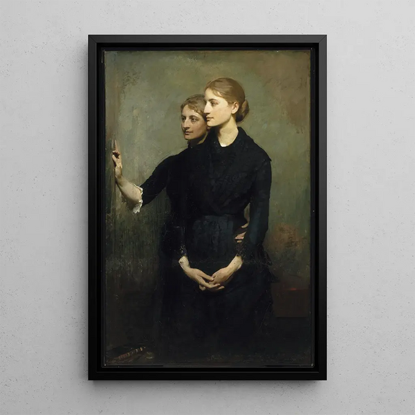 Siostry - Abbott Handerson Thayer — oprawiony obraz na ścianie