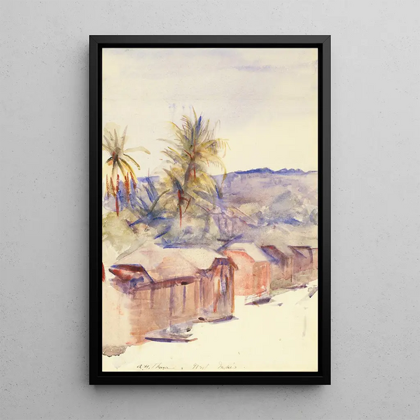 Reprodukcja obrazu Rue de village à la Dominique - Abbott Handerson Thayer