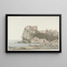 Roche et ville de Scilla dans la région de Calabre sur la côte ouest - Abraham Louis Rodolphe Ducros — oprawiony obraz na ścianie