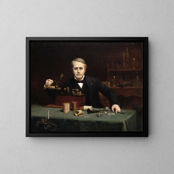 Thomas Alva Edison - Abraham Archibald Anderson — oprawiony obraz na ścianie